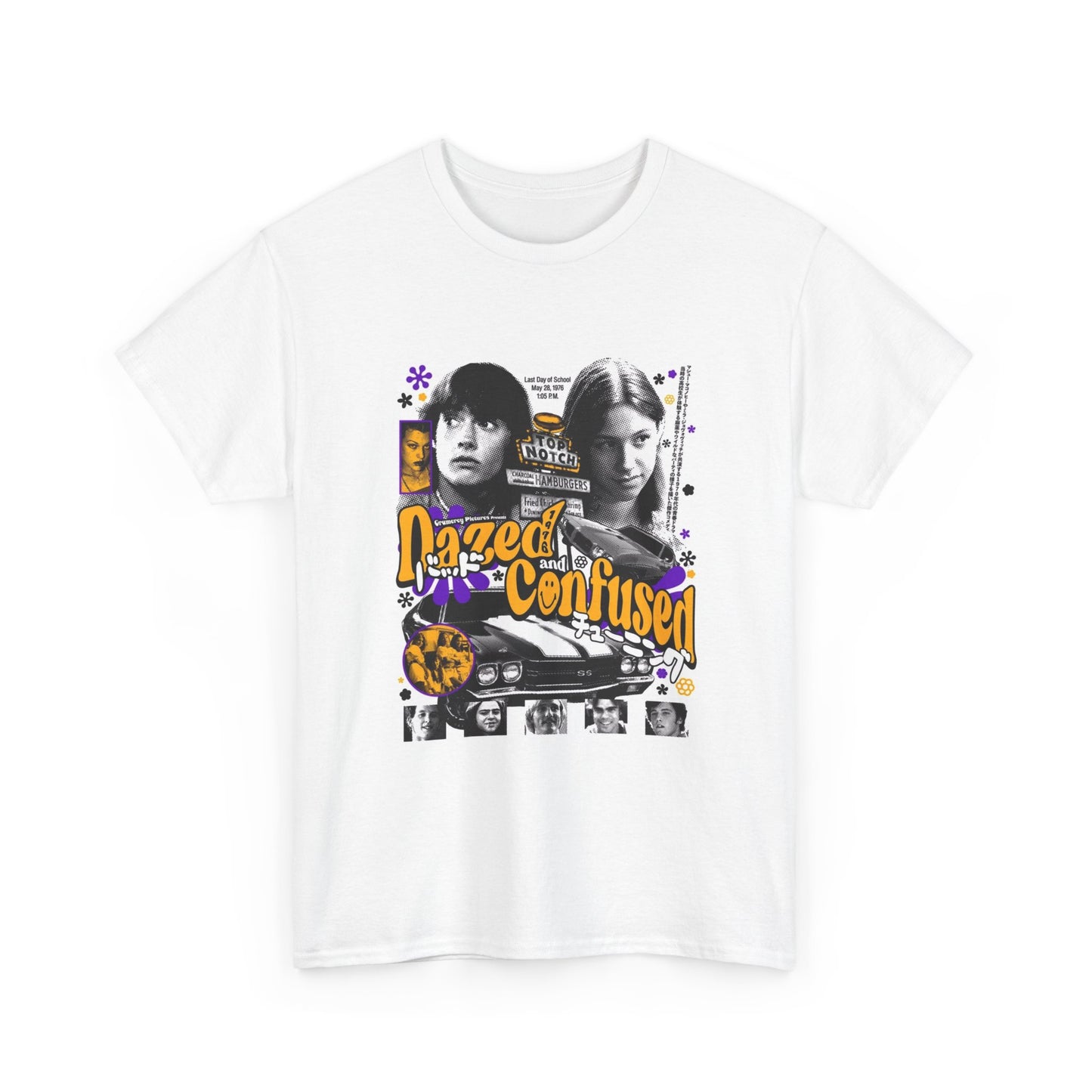 Dazed and Confused Tshirt Vintage Movie Poster Retro Texas Unisex Heavy Cotton00