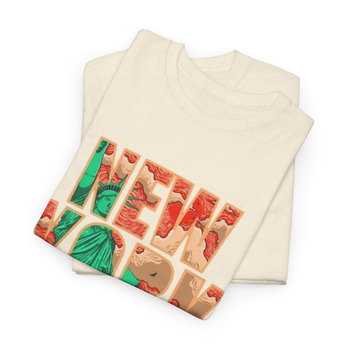 New York City Art Graphic T Shirt Men's Retro Heavy Cotton Tee