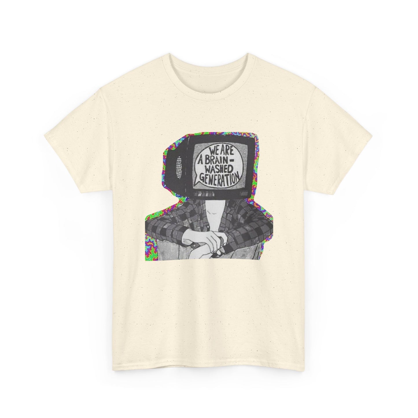 Brain Washed Generation Graphic T-Shirt Cotton Tee New Gift Vintage