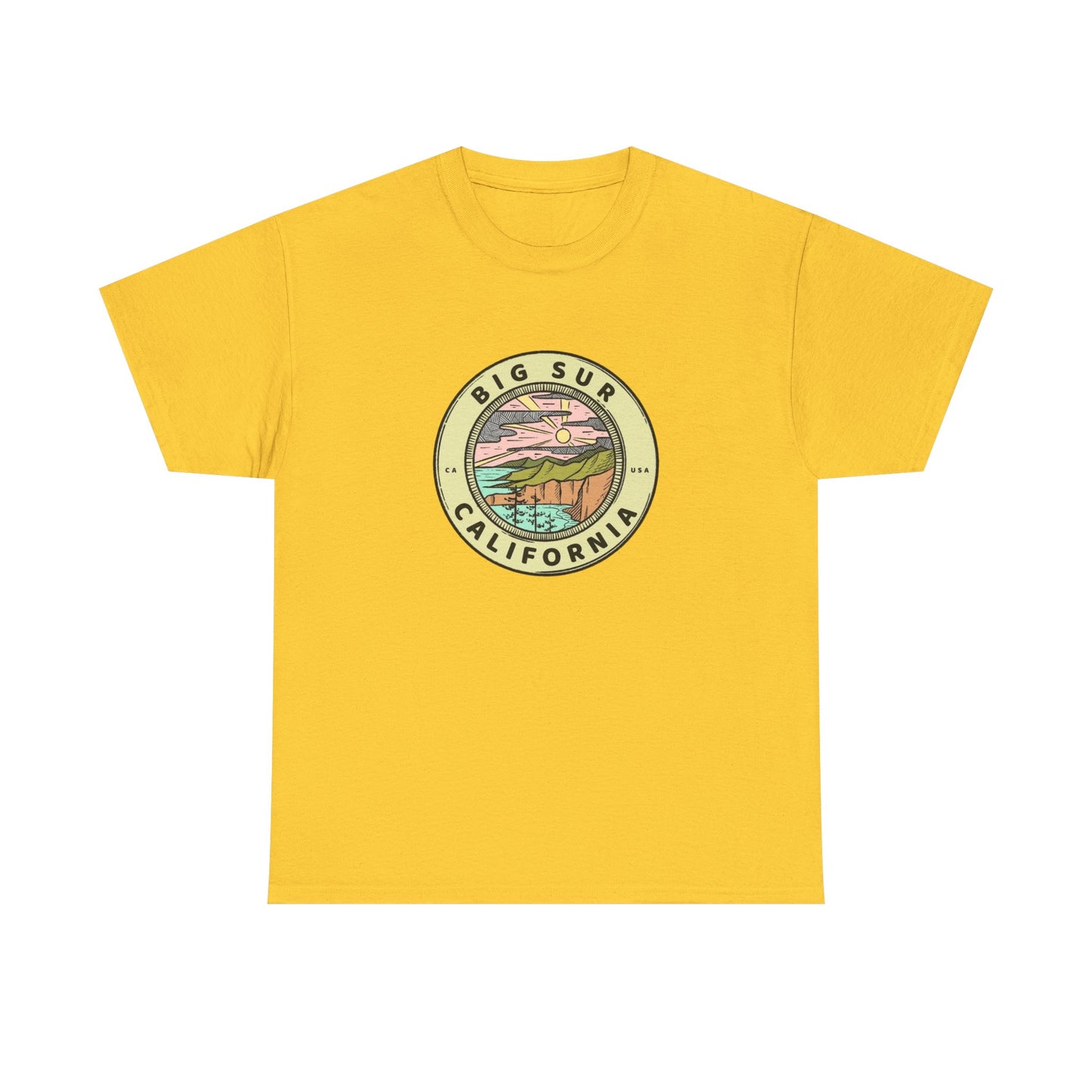Big Sur California Graphic T Shirt NEW Adult Tee