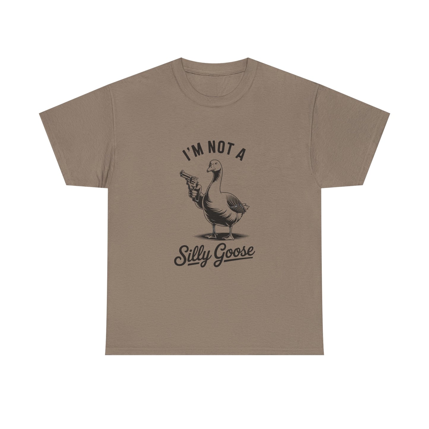 Im Not A Silly Goose Funny Graphic T Shirt Cotton Tee Retro Gift