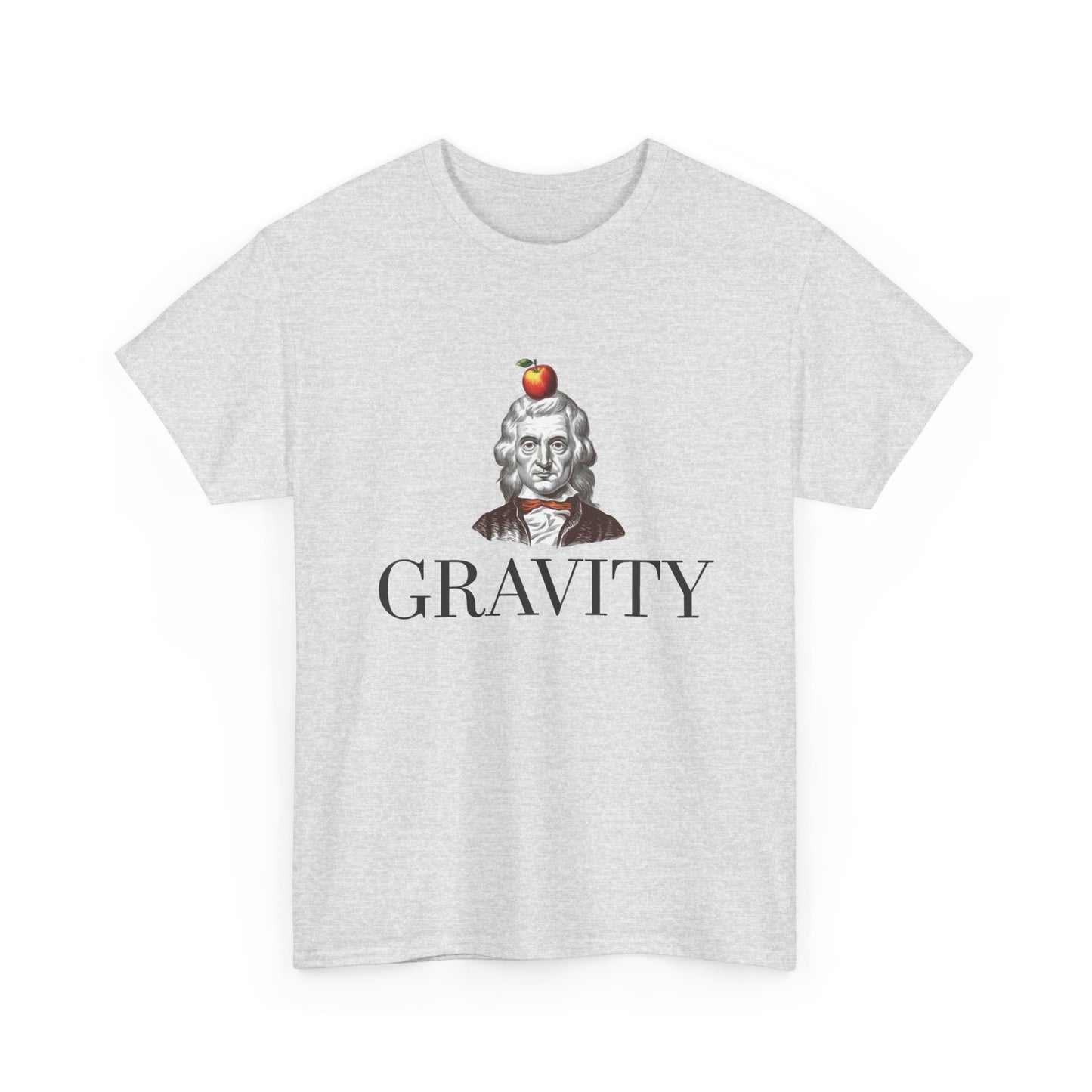 Gravity Sir Issac Newton Funny Graphic T Shirt NEW Unisex Heavy Cotton Tee