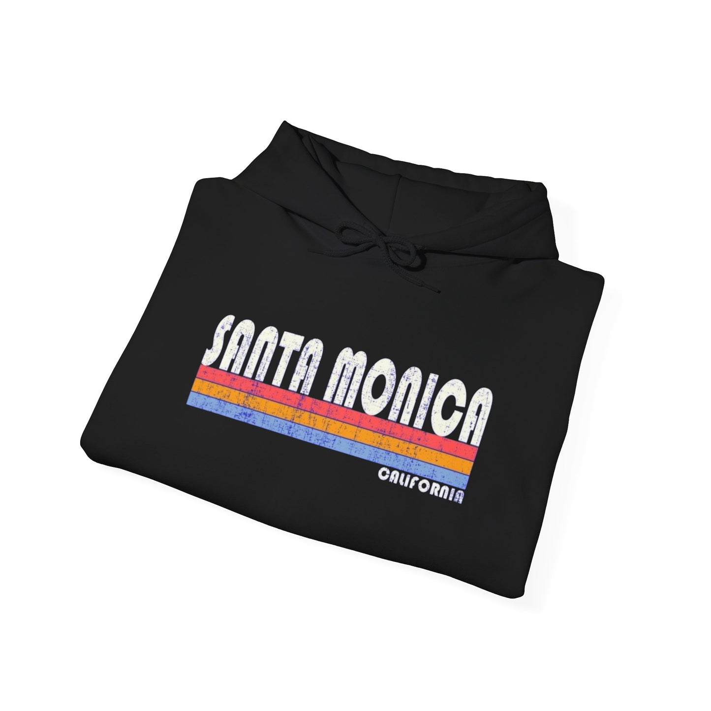 Santa Monica California Graphic Hoodie Heavy Blend Sweatshirt NEW