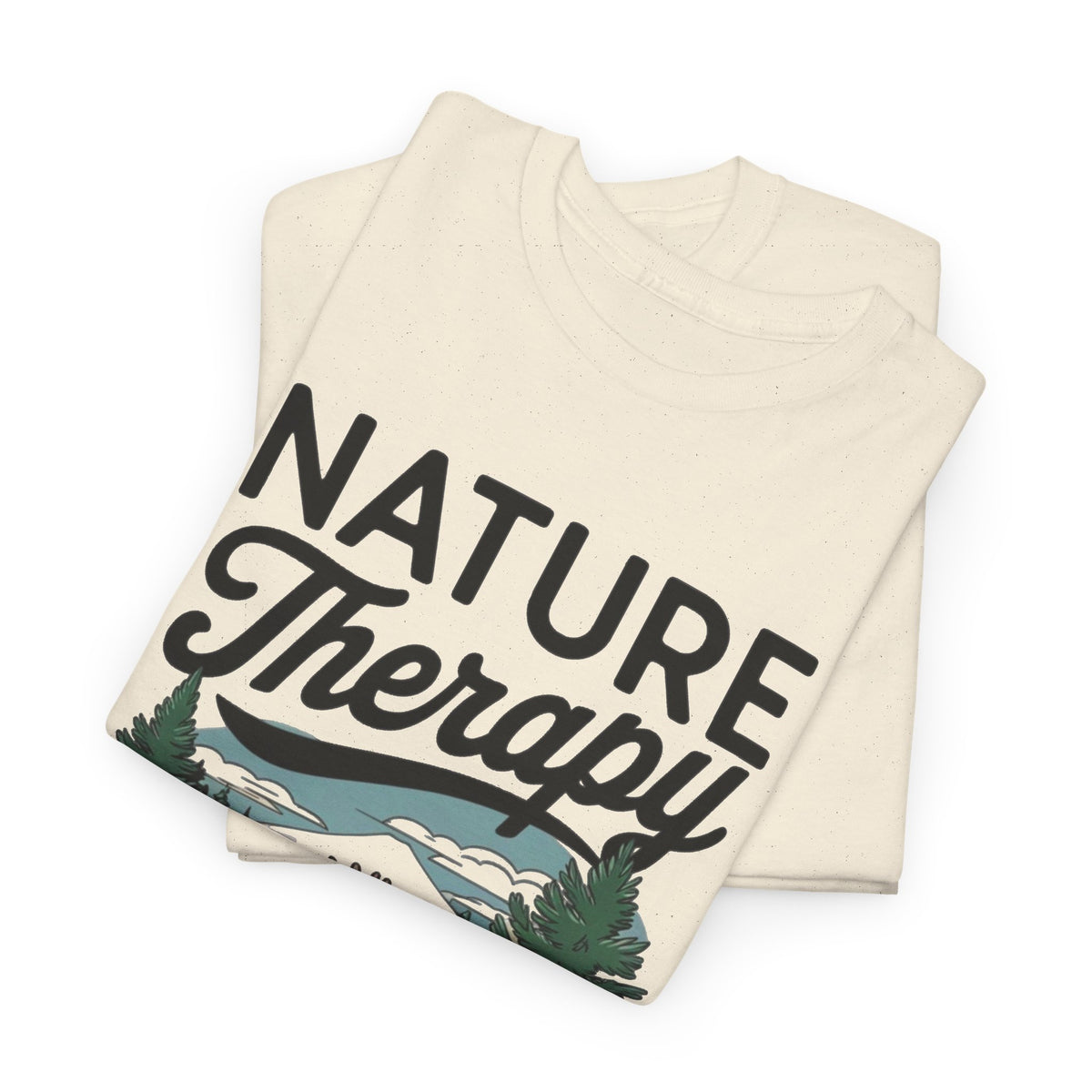 Nature Is Therapy Graphic T Shirt Men's Heavy Cotton Tee