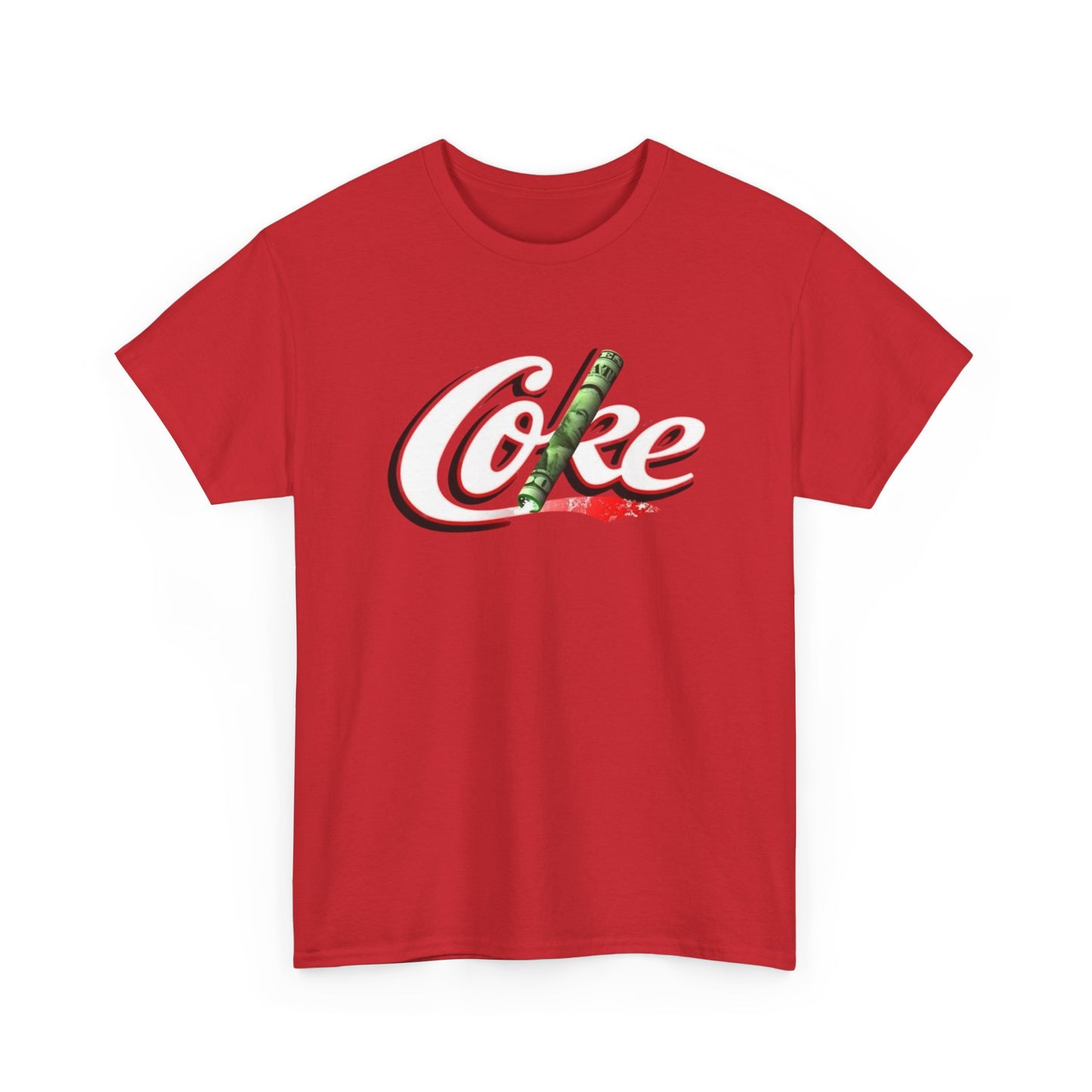 Cocaine Funny Logo Humor Jokes Graphic T Shirt Unisex Heavy Cotton Tee