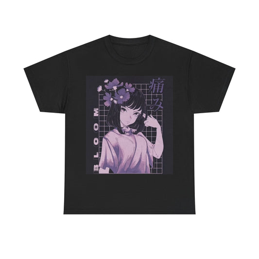 Waifu Anime T-shirt Girl Graphic Cartoon Retro Gaming Unisex Heavy Tee Gamer 00