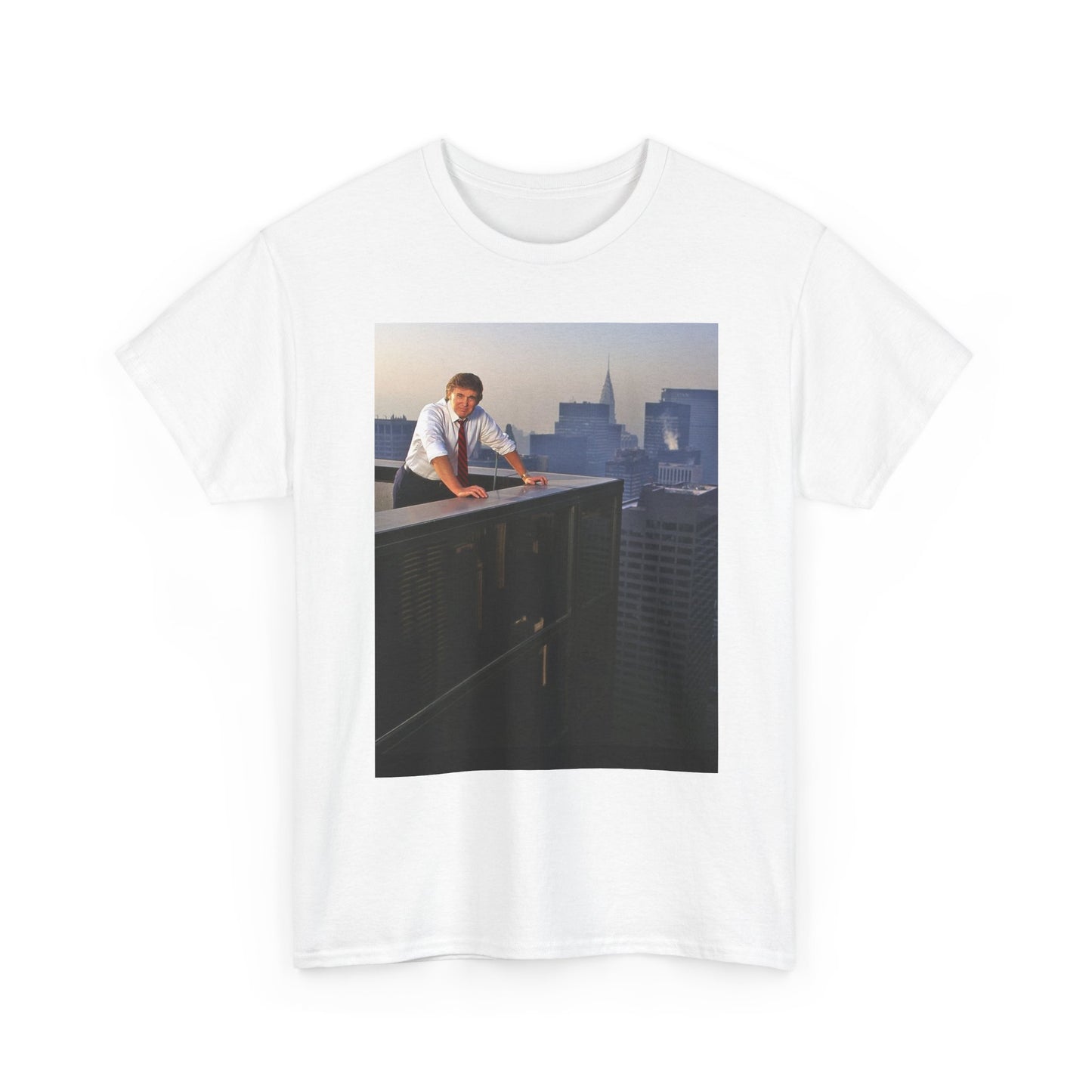Trump Skyline Graphic T Shirt Retro 90s Unisex Heavy Cotton Tee