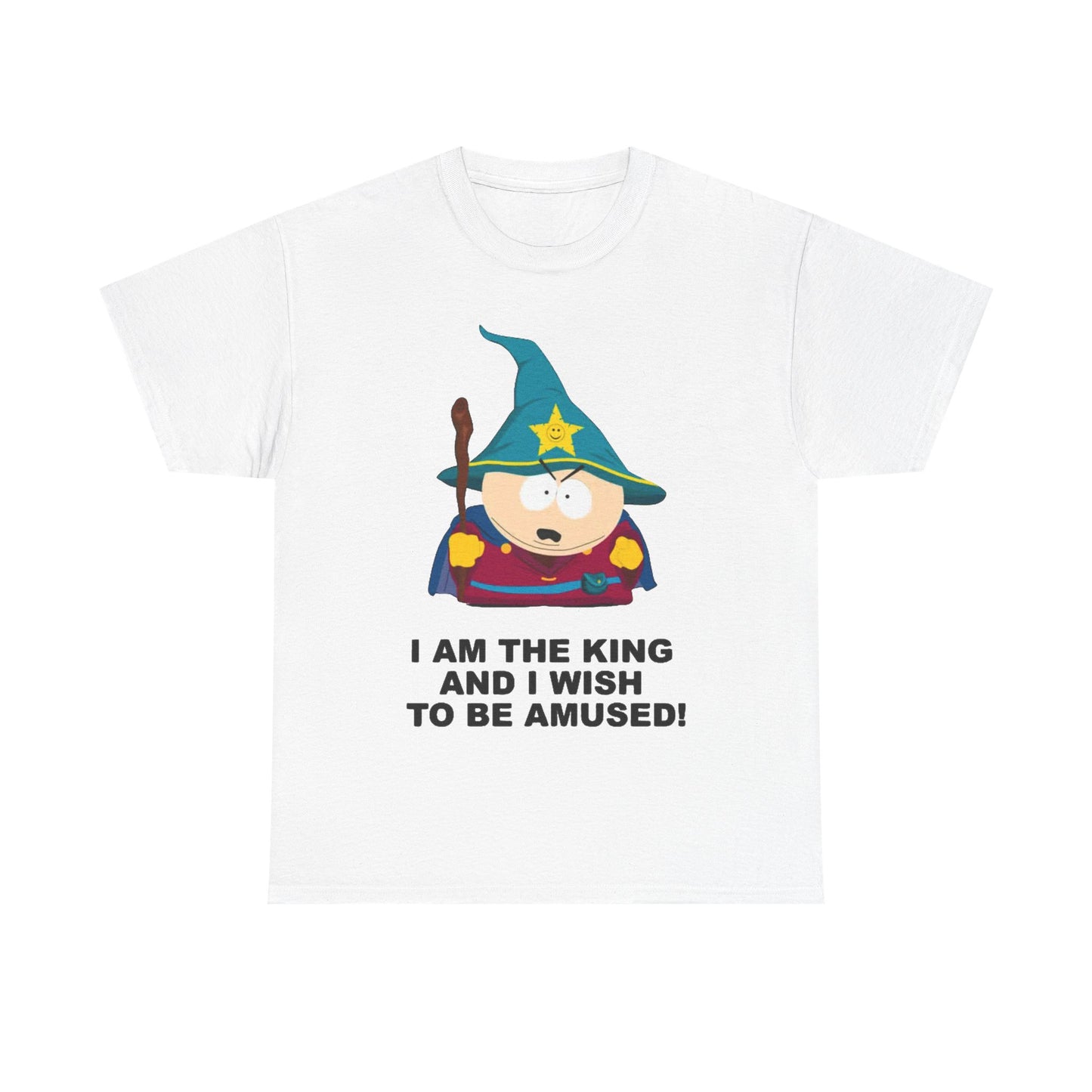 South Park T-shirt cartman cartoon graphic wizard hat Unisex Heavy Cotton Tee