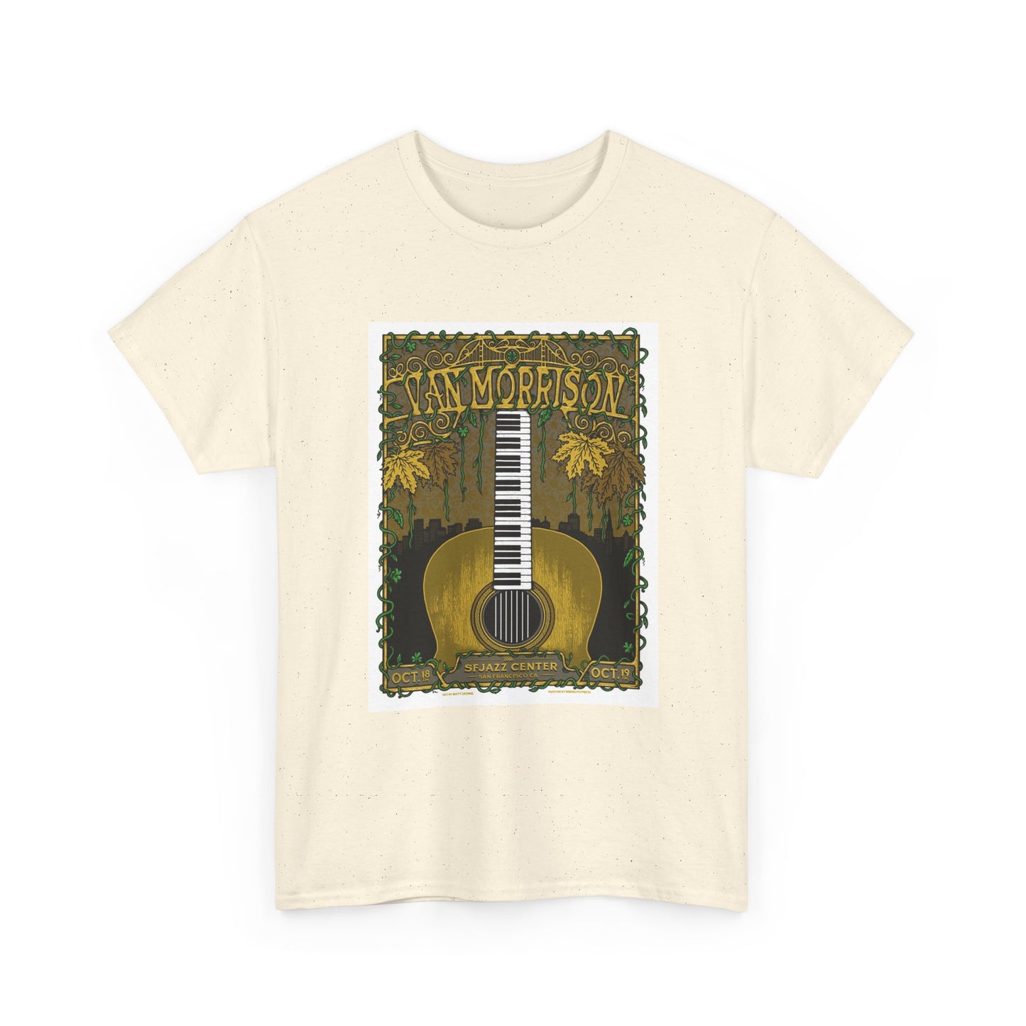 Van Morrison Tshirt Classic Rock Merch Graphic Retro Unisex Heavy Cotton Tee