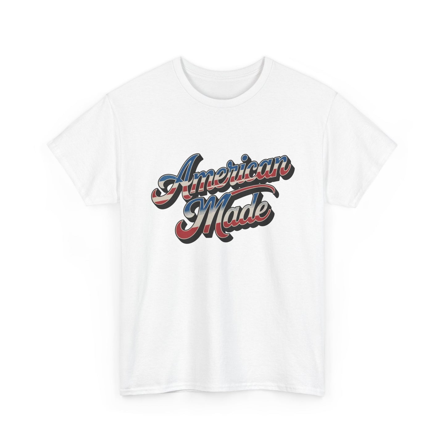 American Made USA Graphic T Shirt Men's Heavy Cotton Tee