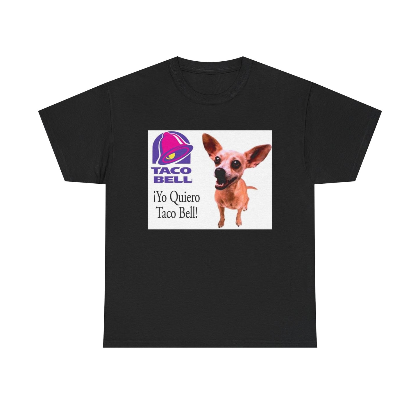 Taco Bell Shirt Funny Retro Logo Mexican Dog 90s Nostalgia Unisex Heavy Cotton