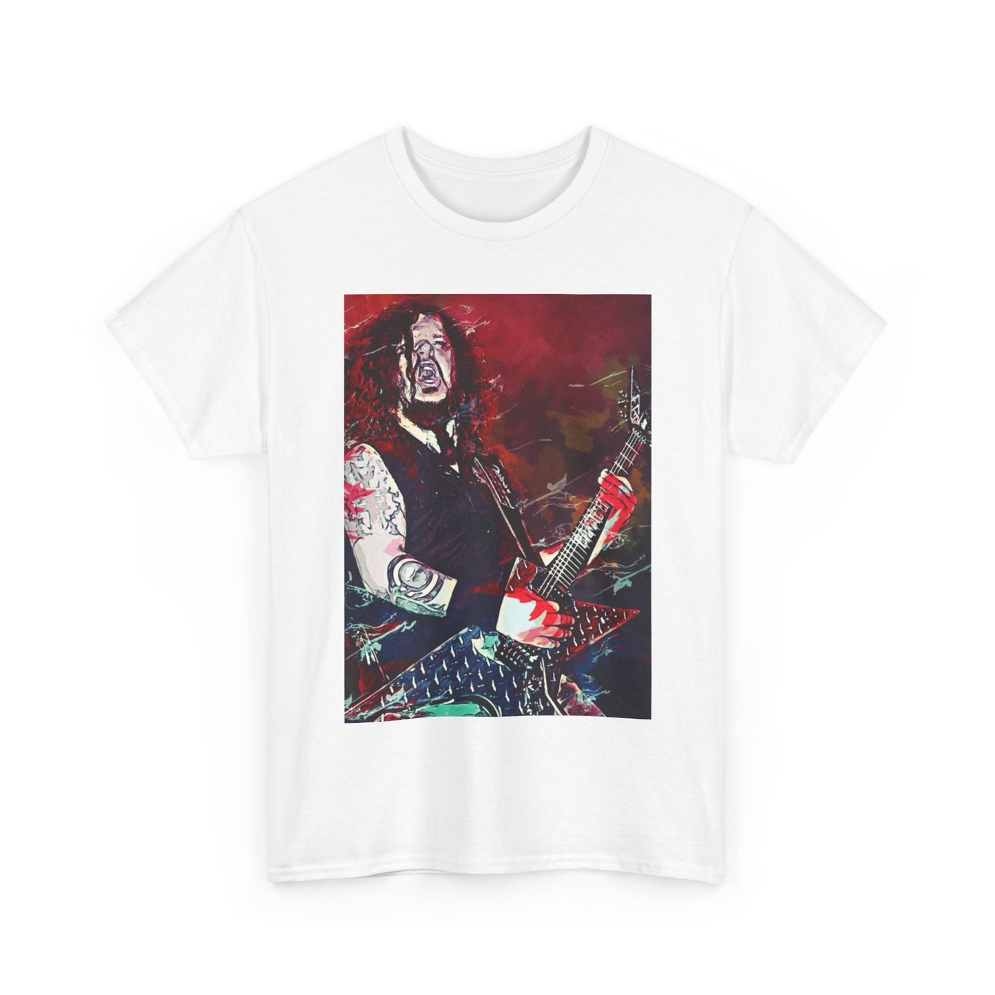 DimeBag Darrell Tshirt Retro Metal Tour Painting Unisex Heavy Cotton Tee