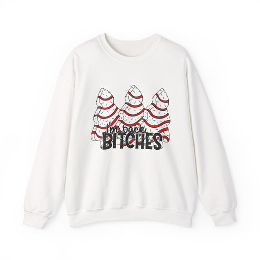 I'm Back Funny Christmas Tree Cakes Sweater NEW Heavy Blend™ Crewneck Sweatshirt