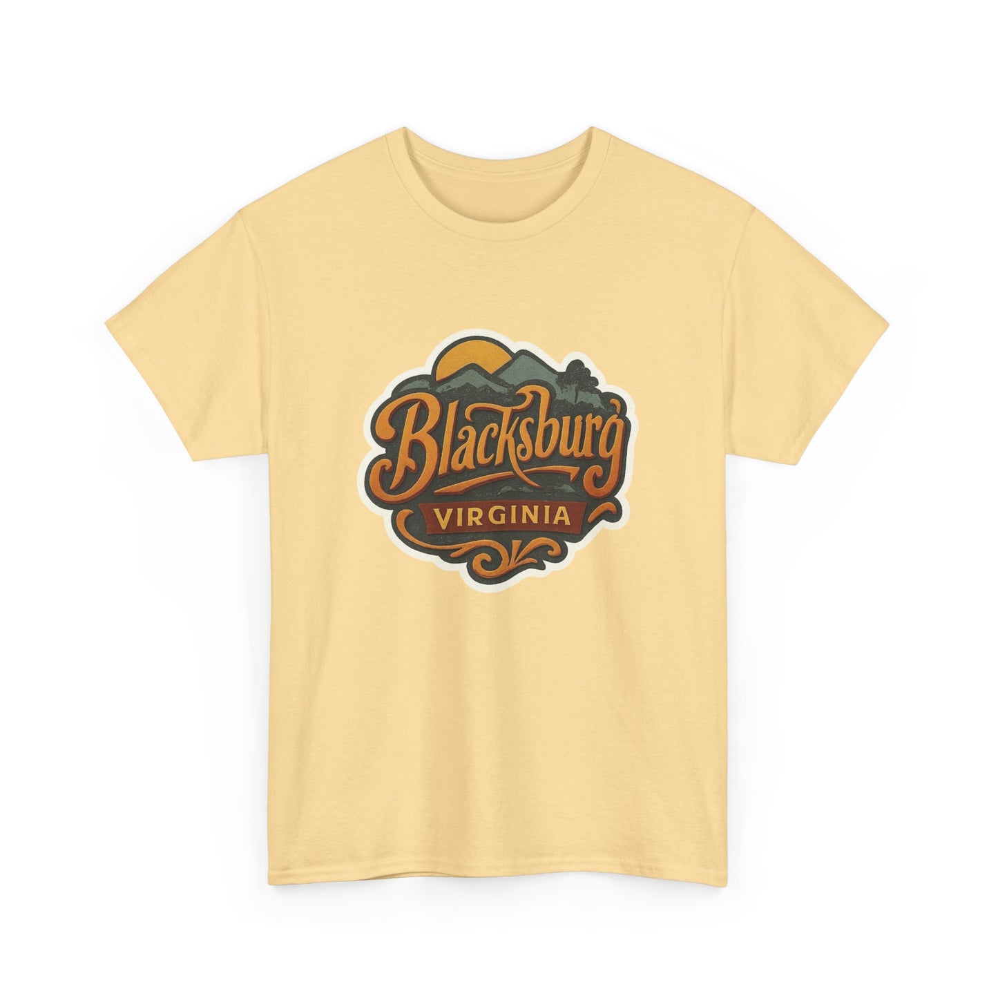 Blacksburg Virginia State Graphic T Shirt ADULT NEW