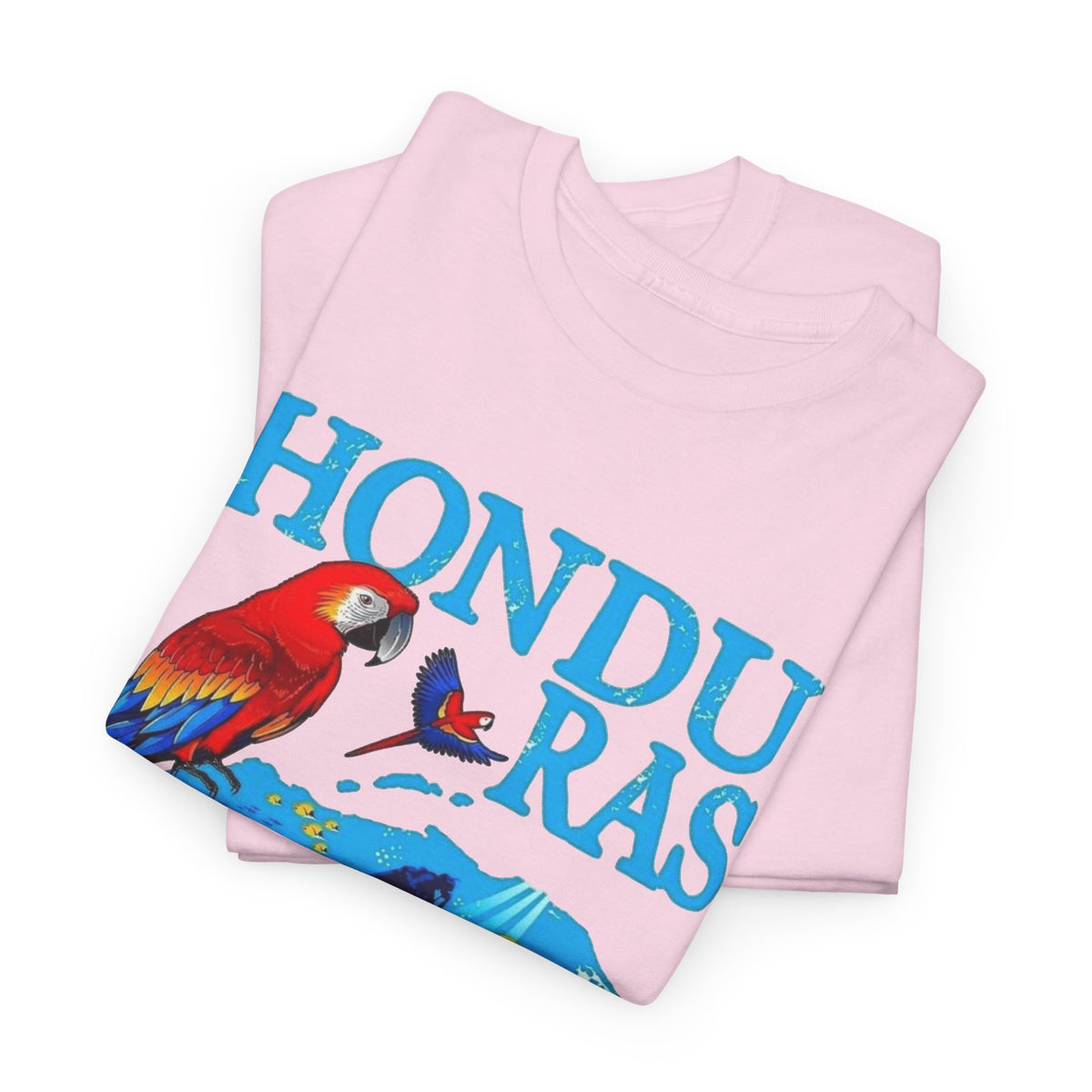 Honduras Graphic T Shirt Men's Retro Tropical Birds Heavy Cotton Tee