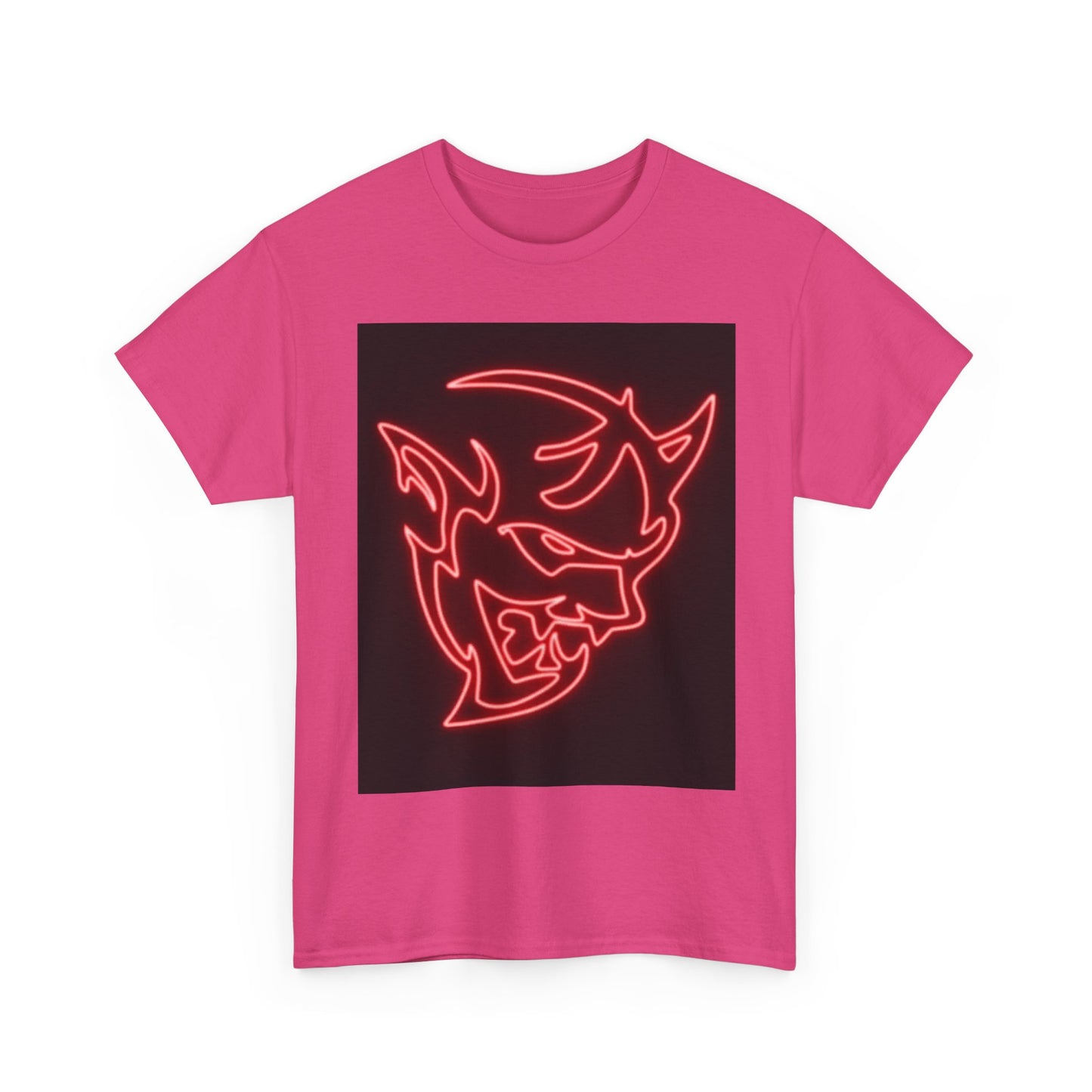 Dodge Demon Tshirt Hellcat Charger Logo Challenger Mopar Unisex Heavy Cotton Tee