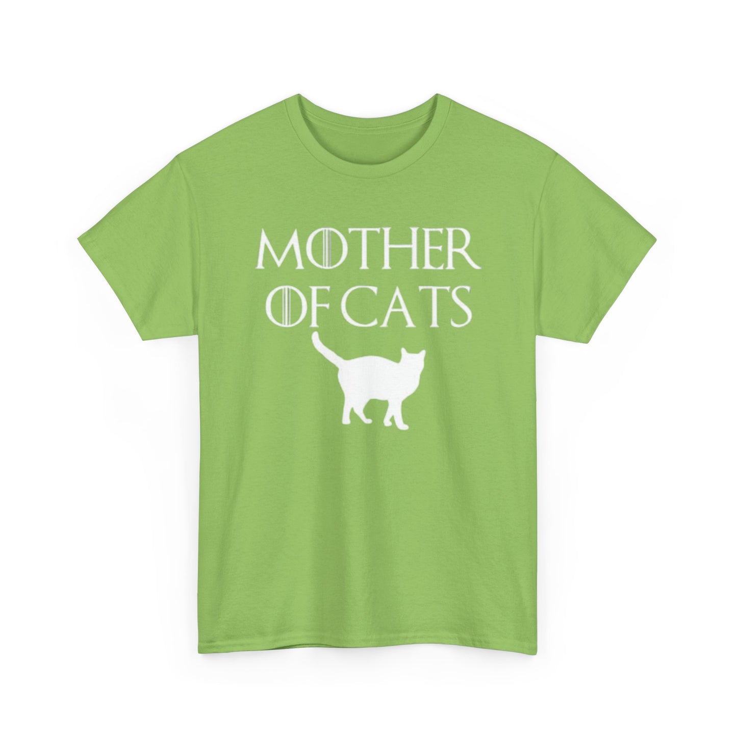 Mother Of Cats Funny Graphic T Shirt Cat Lover Kittens Unisex Heavy Cotton Tee