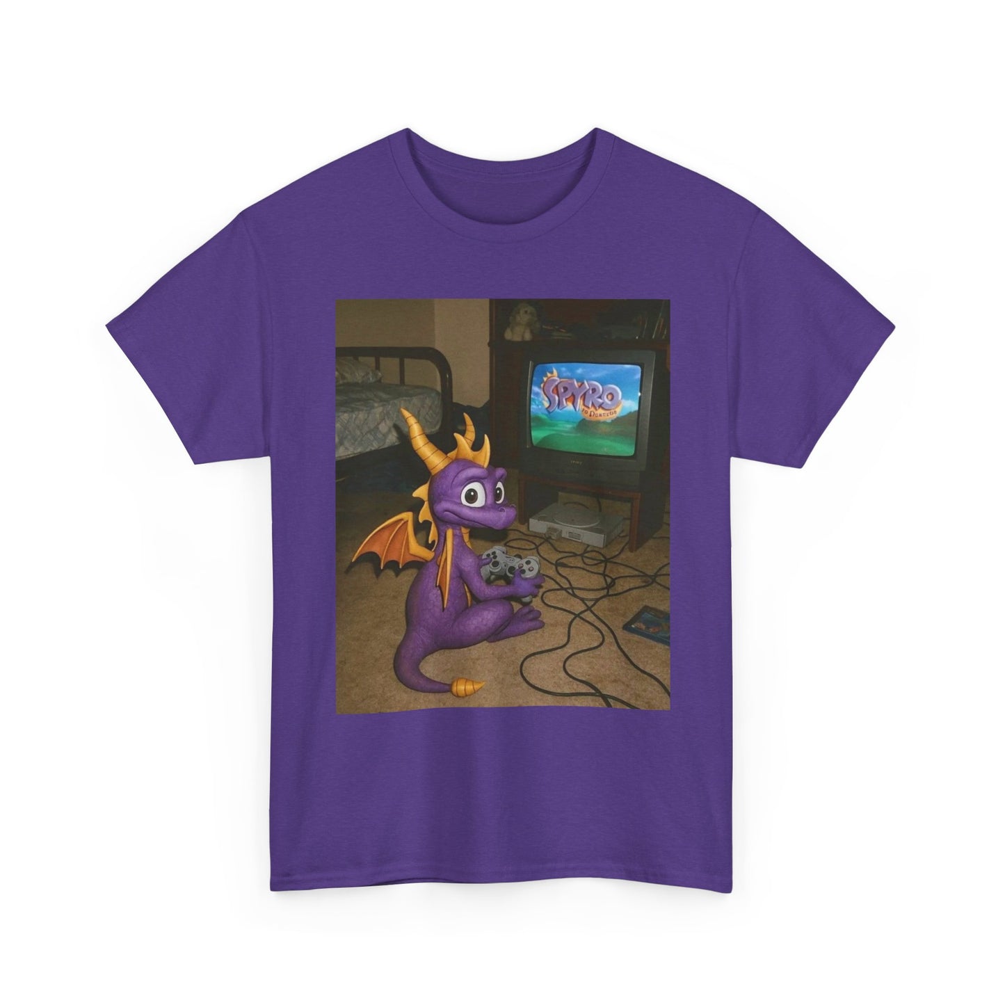 Spyro Graphic T Shirt Vintage Funny Gaming Unisex Heavy Cotton Tee