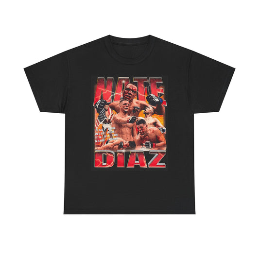 Nate Diaz Graphic T Shirt Vintage UFC Retro CALI Unisex Heavy Cotton Tee
