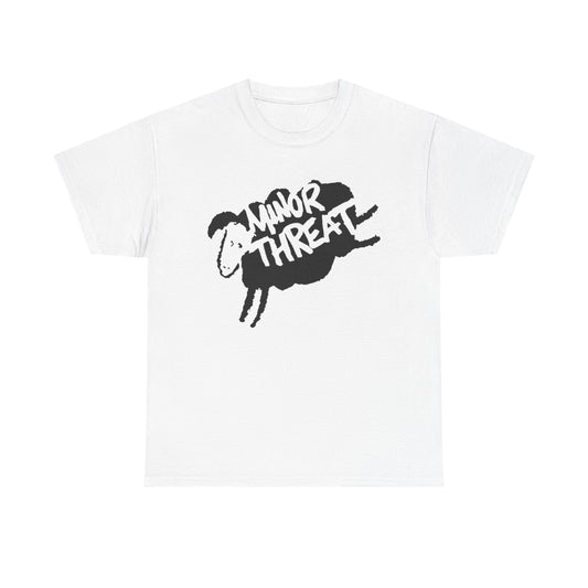 Minor Threat Sheep Graphic T Shirt Unisex Heavy Cotton Tee