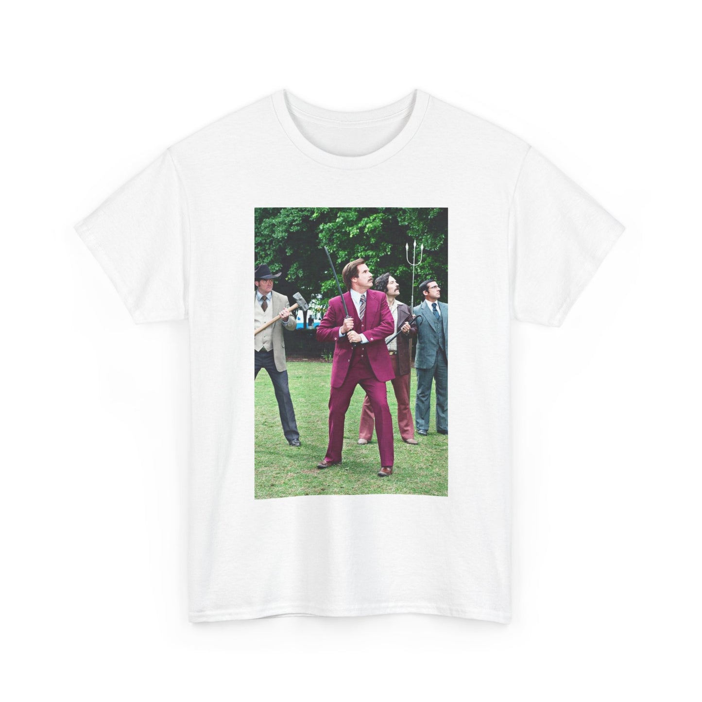 Anchorman Vintage Fight Scene Graphic T Shirt NEW Adult Tee