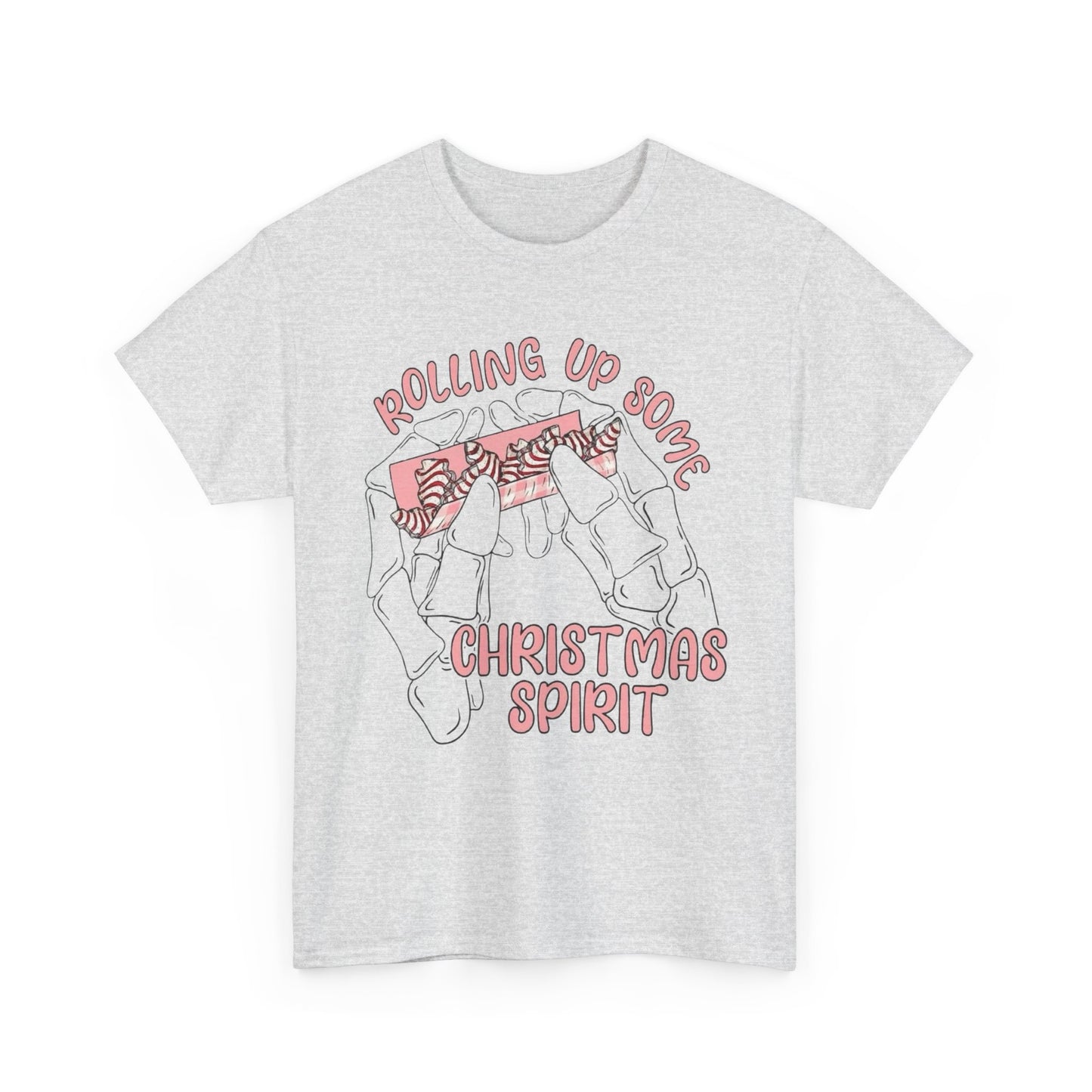Rolling Up Some Christmas Spirit Cakes Graphic T Shirt NEW Heavy Cotton Tee