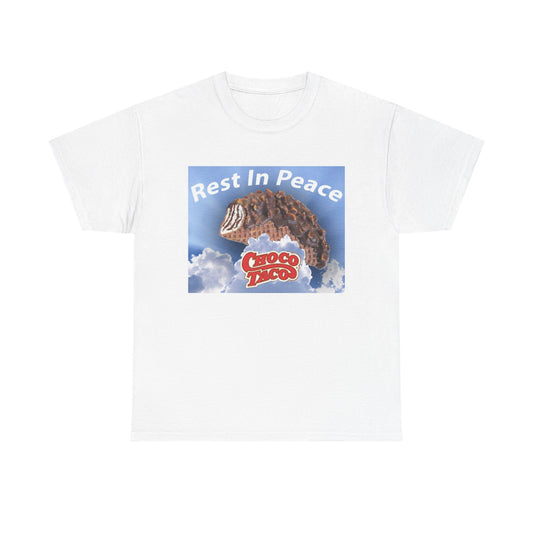 Choco Taco Shirt Funny RIP Ice cream Nostalgic 90s Unisex Heavy Cotton Tee