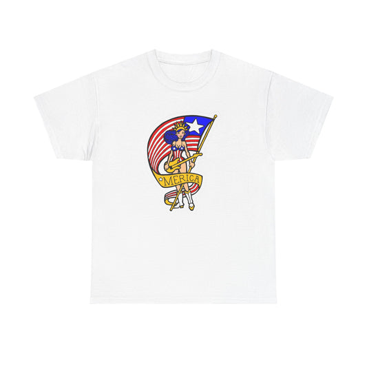 American Model Retro Graphic T Shirt NEW Unisex Heavy Cotton Tee