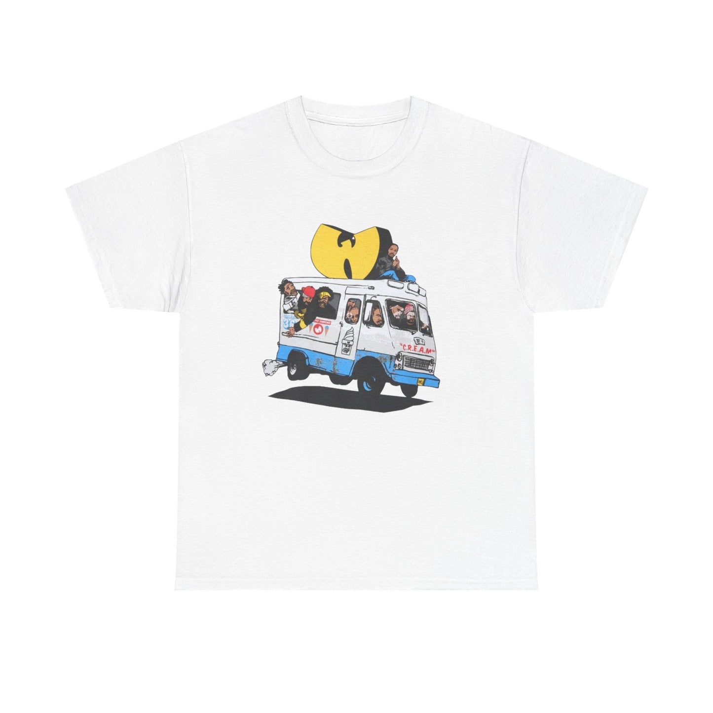 Wu Tang T-shirt CREAM vintage retro Hip Hop classic New York Heavy Cotton Tee