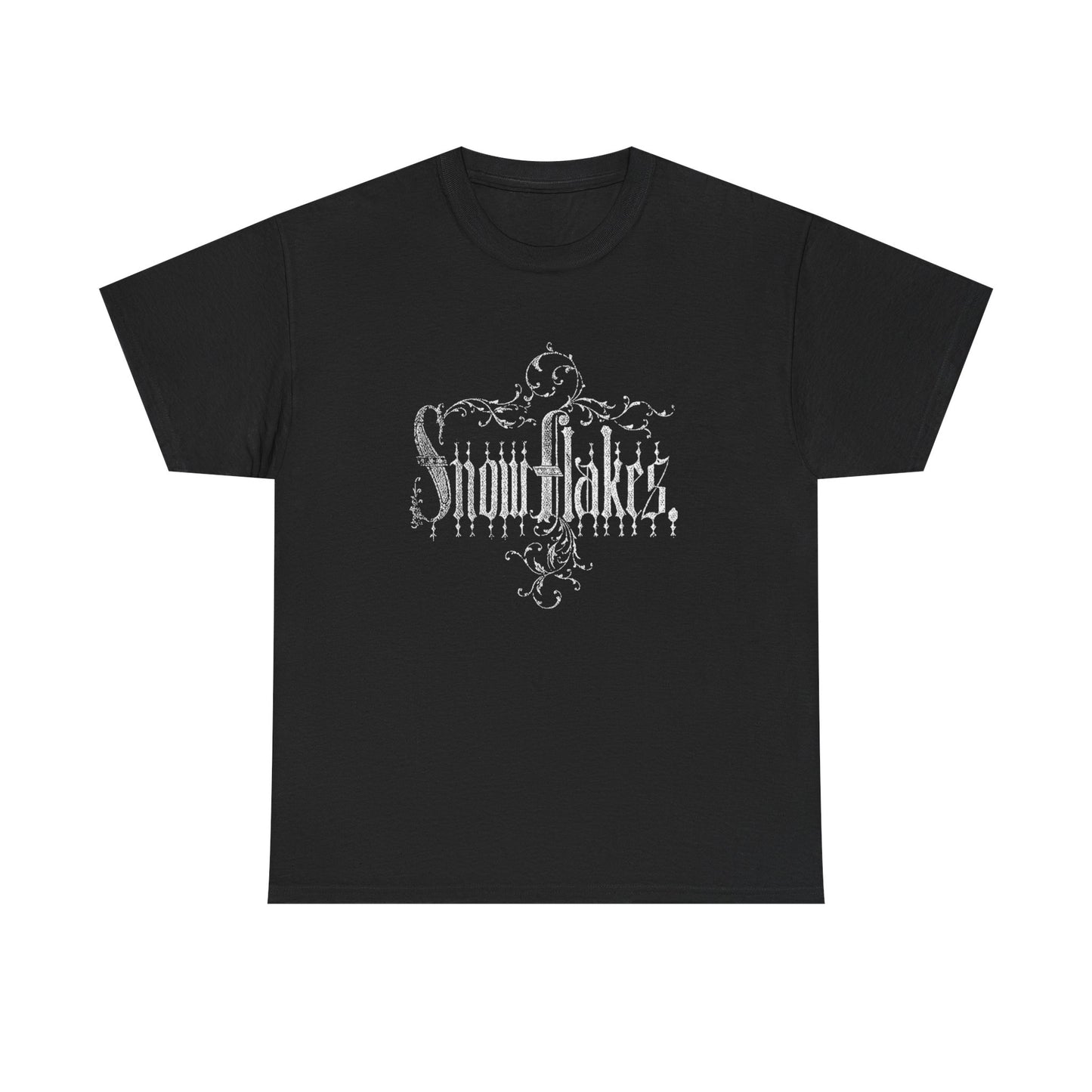 Snowflakes Graphic T Shirt New Adult Unisex Heavy Cotton Tee