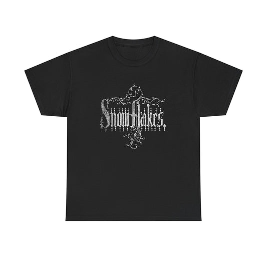 Snowflakes Graphic T Shirt New Adult Unisex Heavy Cotton Tee