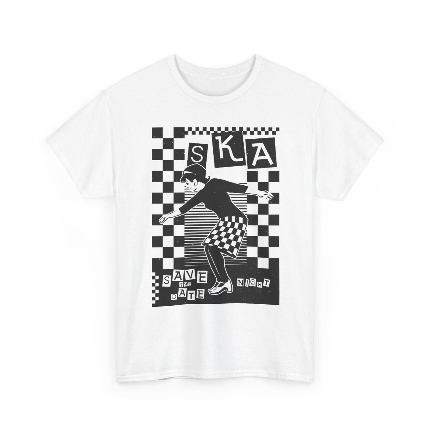 Skate Night Graphic T Shirt Vintage Retro Unisex Heavy Cotton Tee