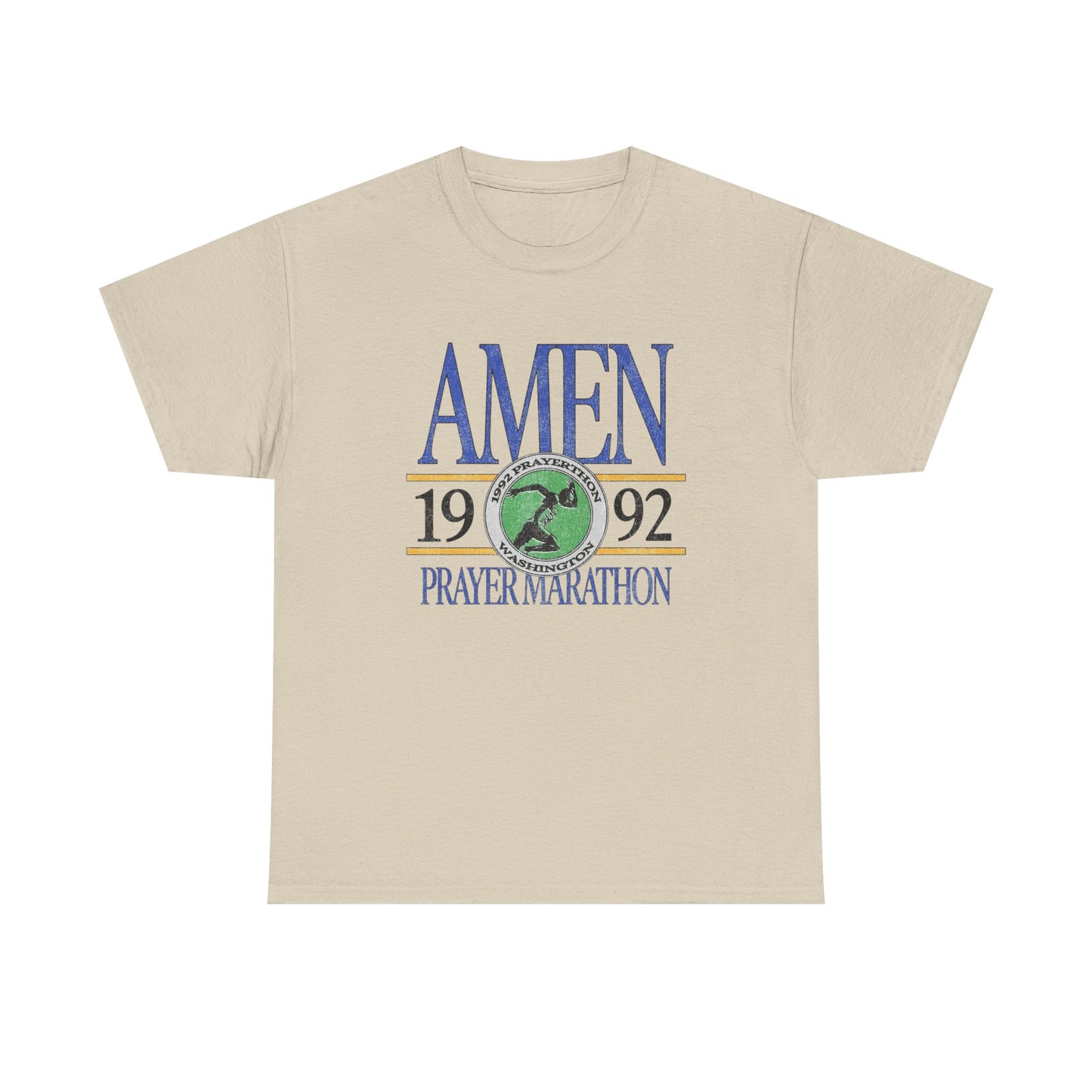 Prayer Marathon Graphic T Shirt Unisex Heavy Cotton Tee