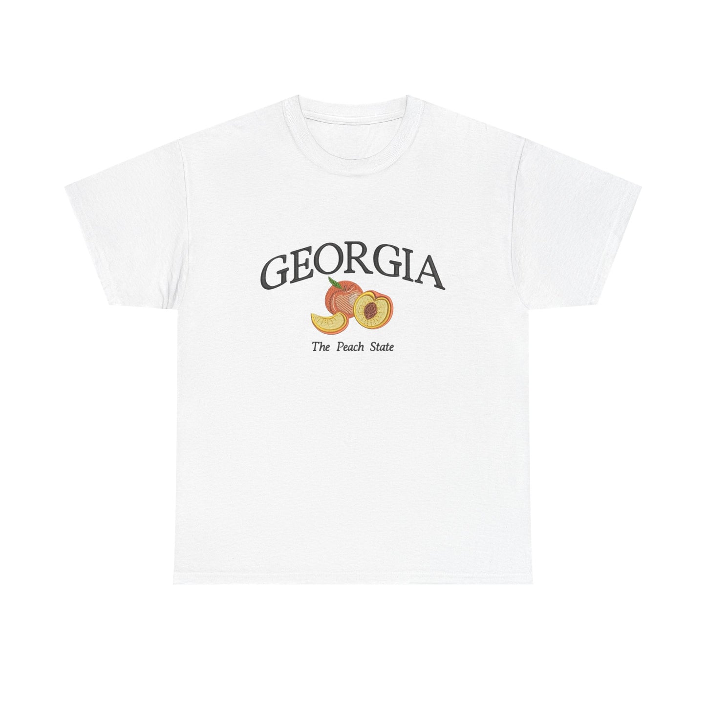 Georgia The Peach State Graphic T Shirt NEW Unisex Heavy Cotton Tee