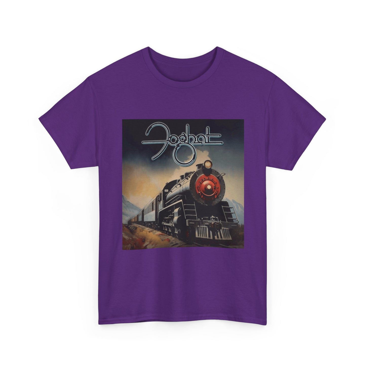 FogHat Tshirt Vintage Rock Poster Retro 70s Woodstock Unisex Heavy Cotton Tee q