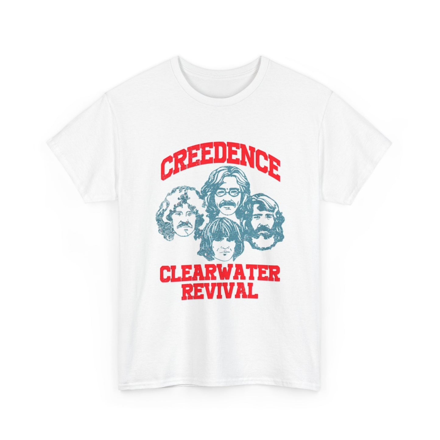 Creedence Clearwater Revival Graphic T Shirt Vintage Merch Unisex Heavy Cotton