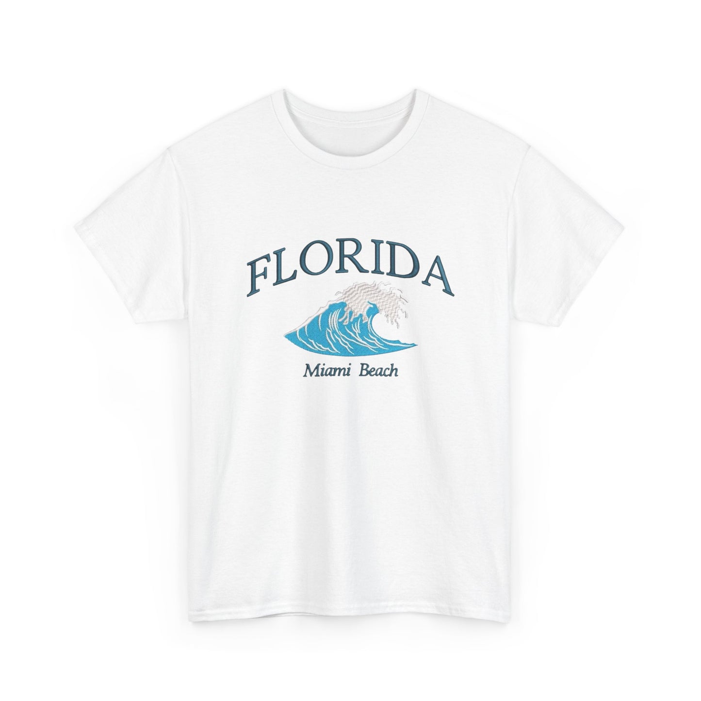 Florida Miami Beach Graphic T Shirt NEW Unisex Heavy Cotton Tee