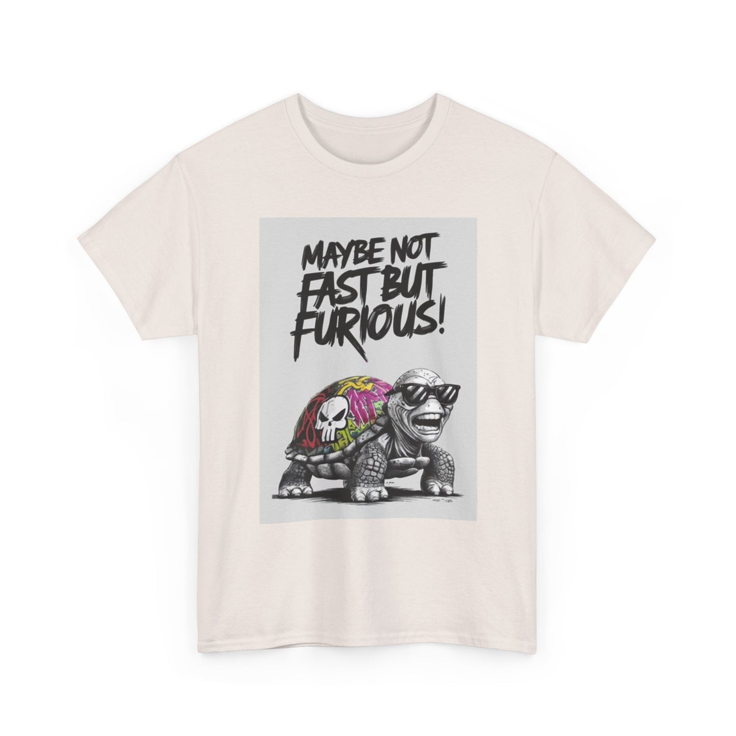 Slow And Furious Turtle Graphic T Shirt Funny Jokes Punisher Unisex Heavy Cotton