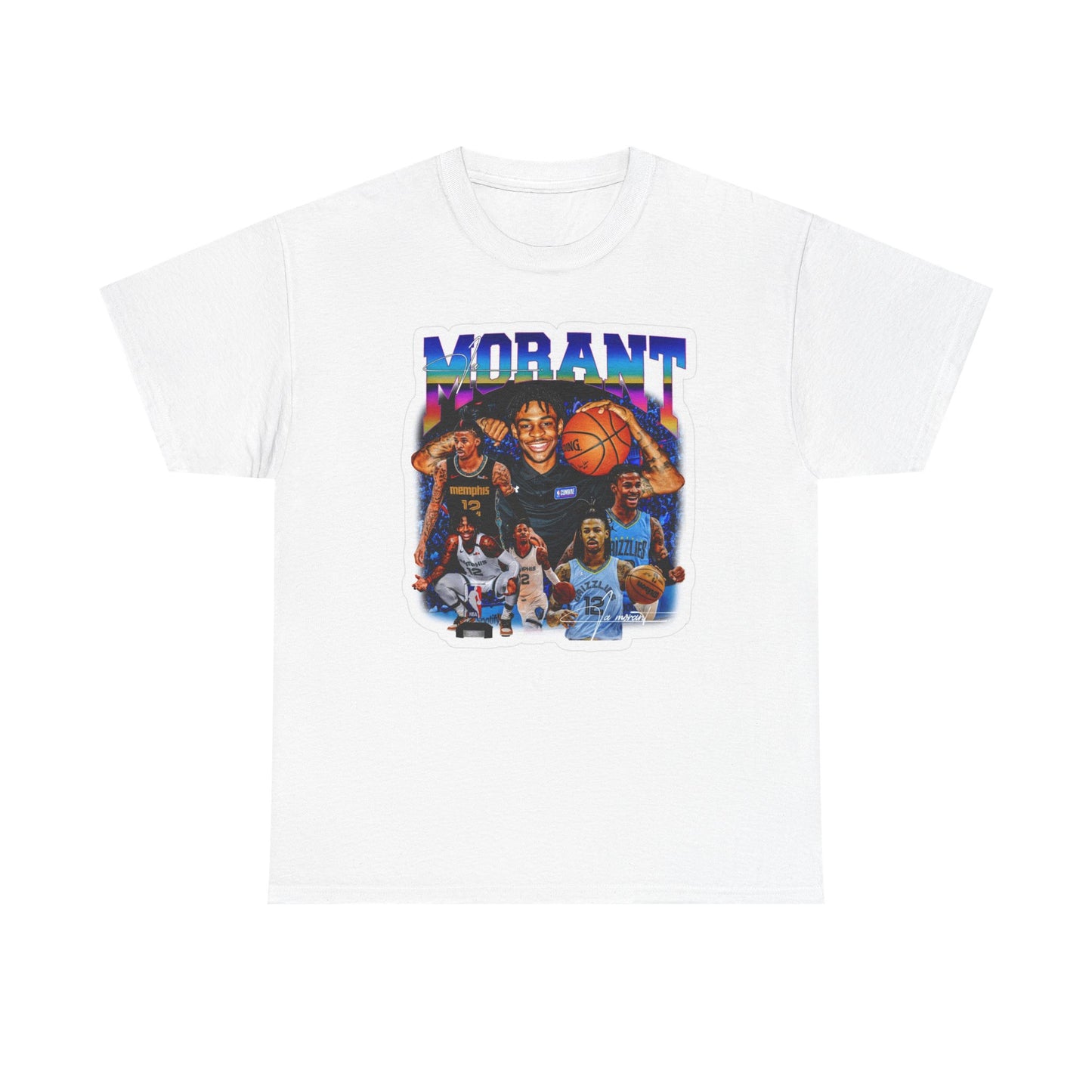 Ja Morant Graphic T Shirt Vintage Basketball Retro Unisex Heavy Cotton Tee