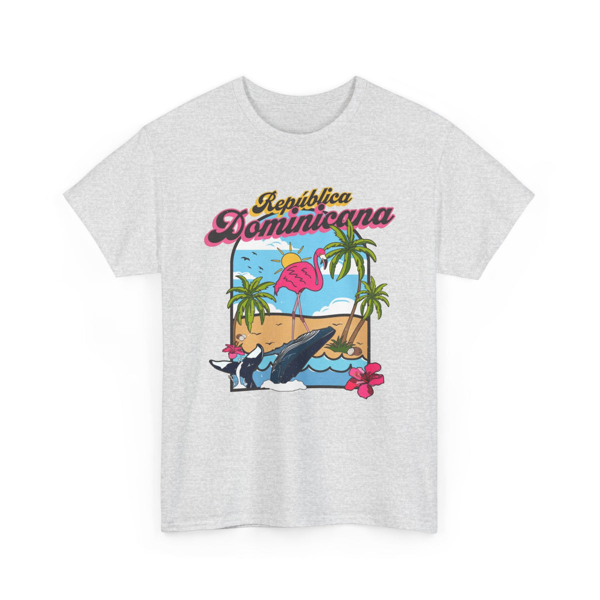 Dominican Republic T-Shirt Retro Graphic Men's Heavy Cotton Tee