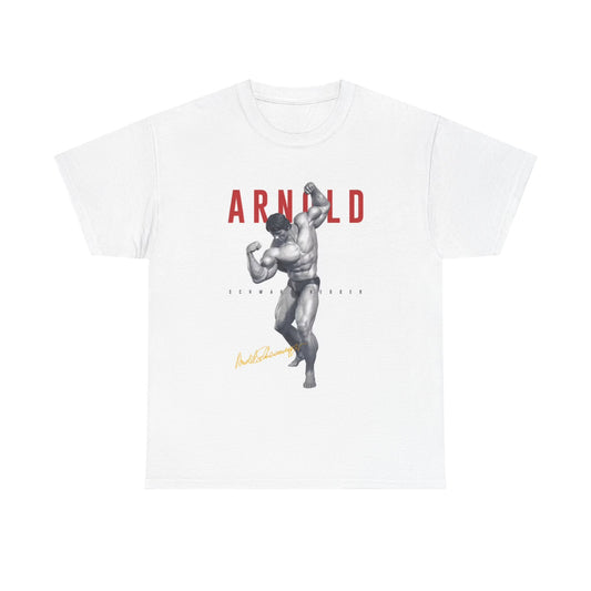 Arnold T shirt Iron Paradise Weight Lifting Gym Gear Unisex Heavy Cotton Tee