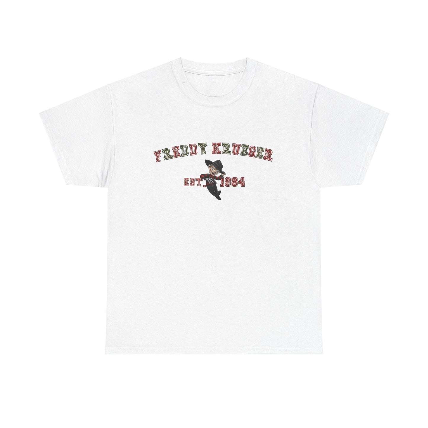 Freddy Krueger Graphic T Shirt Vintage Horror Movie Unisex Heavy Cotton Tee