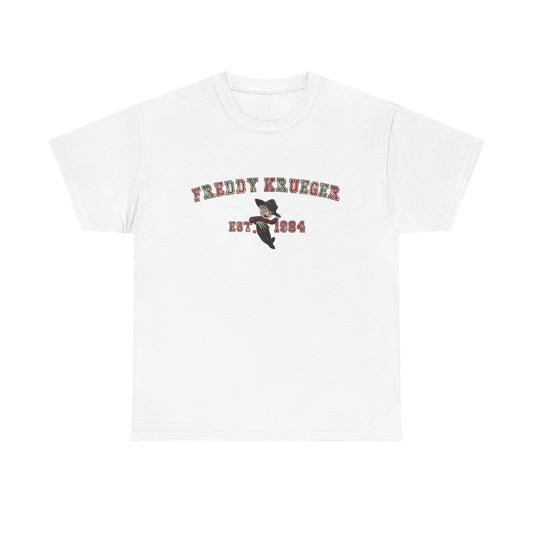 Freddy Krueger Graphic T Shirt Vintage Horror Movie Unisex Heavy Cotton Tee