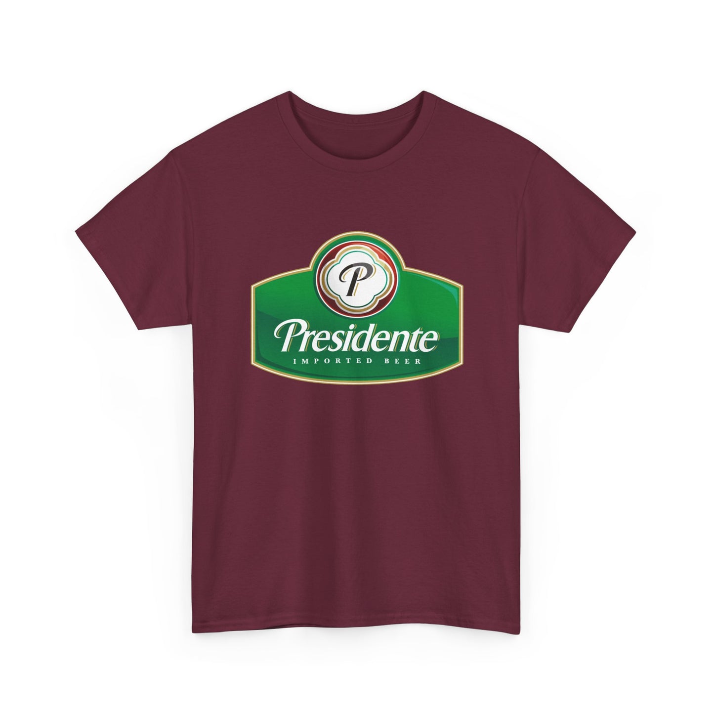 Presidente Beer Logo Shirt Retro Poster Unisex Heavy Cotton Tee