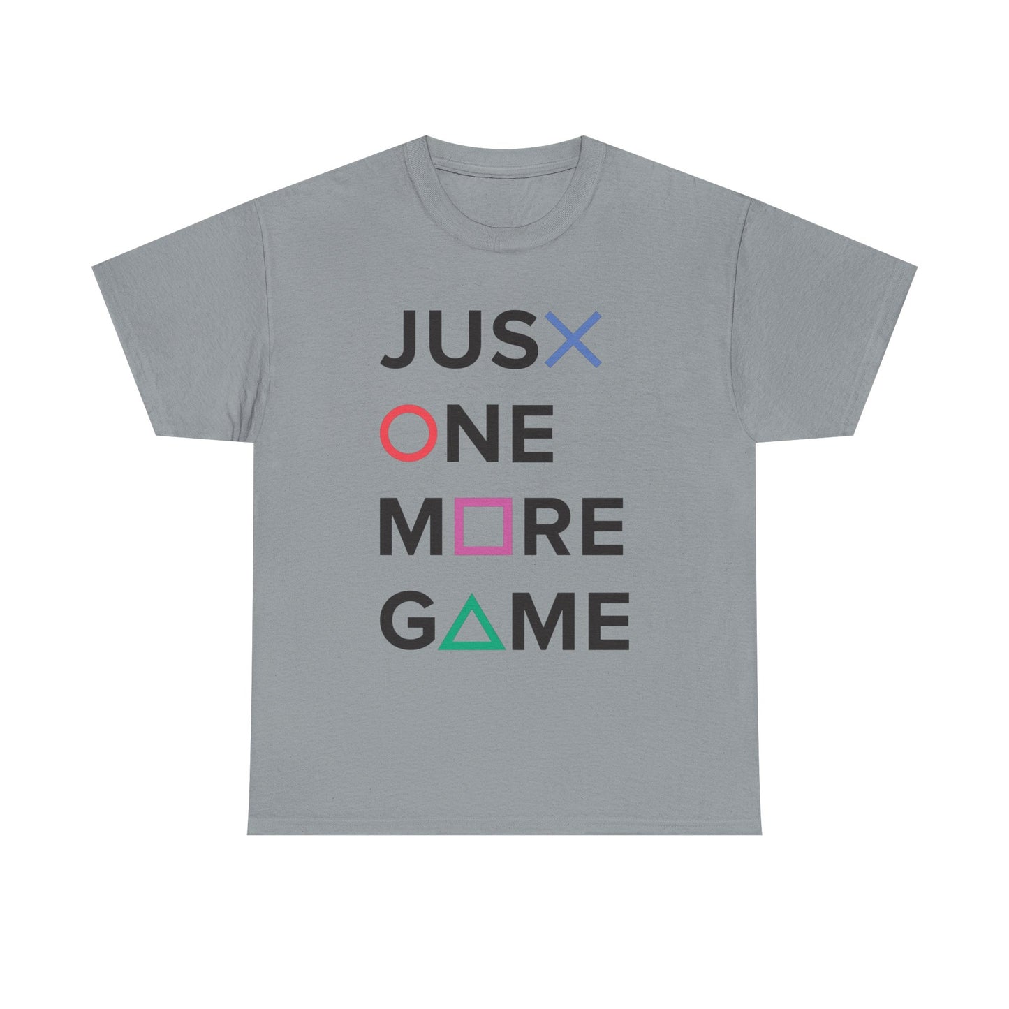 Just One More Game Retro Gaming Graphic T Shirt NEW GIFT Unisex Heavy Cotton Tee