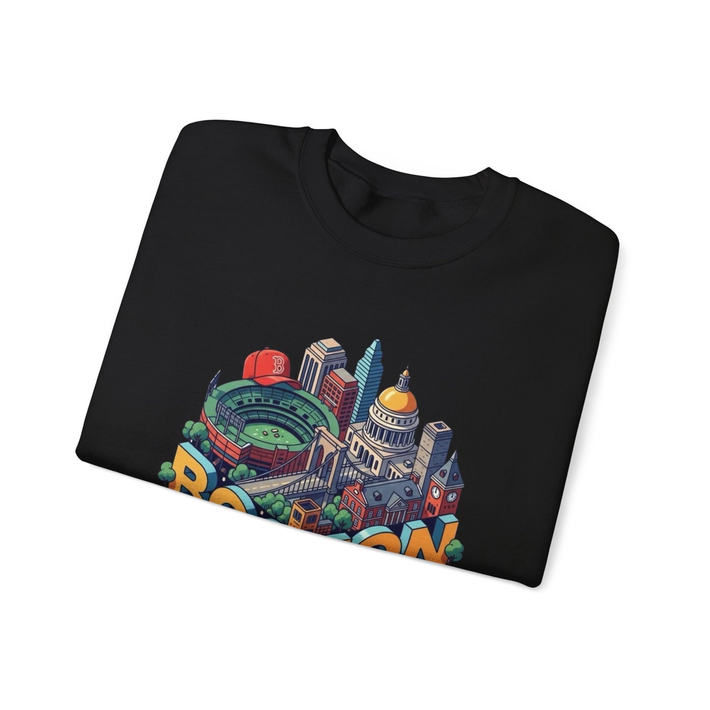 Boston Graphic Sweater NEW Unisex Heavy Blend™ Crewneck Sweatshirt