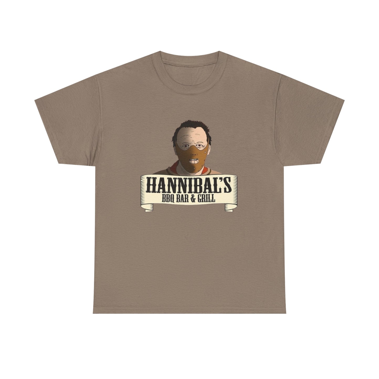 Hannibal Lecter Funny Graphic T Shirt NEW Unisex Heavy Cotton Tee