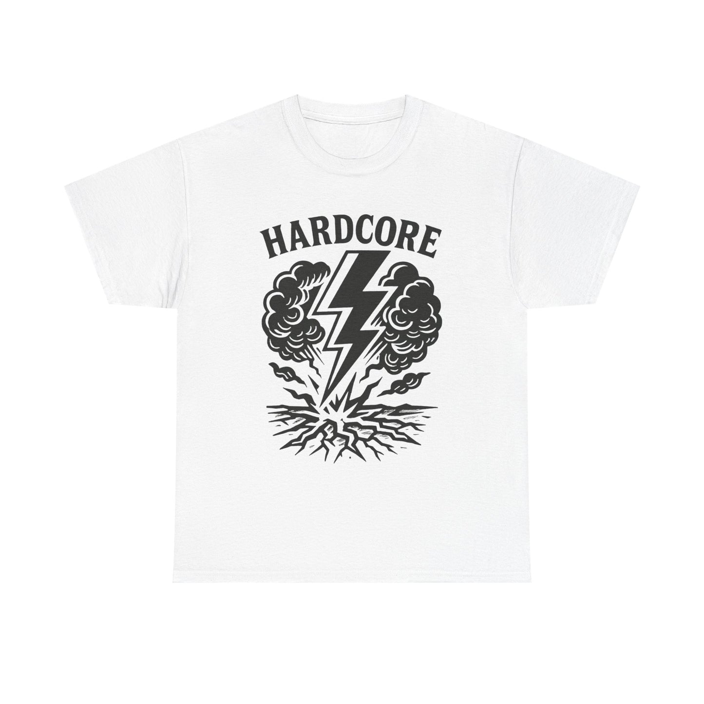Hardcore Weather Graphic T Shirt Unisex Heavy Cotton Tee