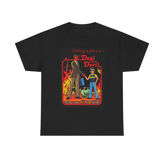 Deal With The Devil Graphic T Shirt Cotton Tee
