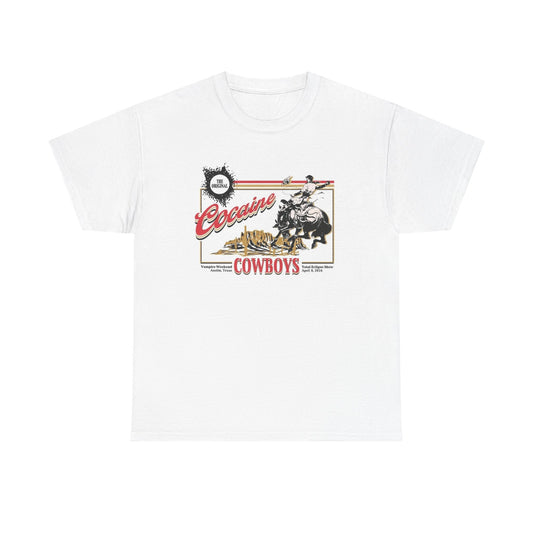 Cocaine Cowboys Graphic T Shirt Vintage Retro Austin Texas Unisex Heavy Cotton